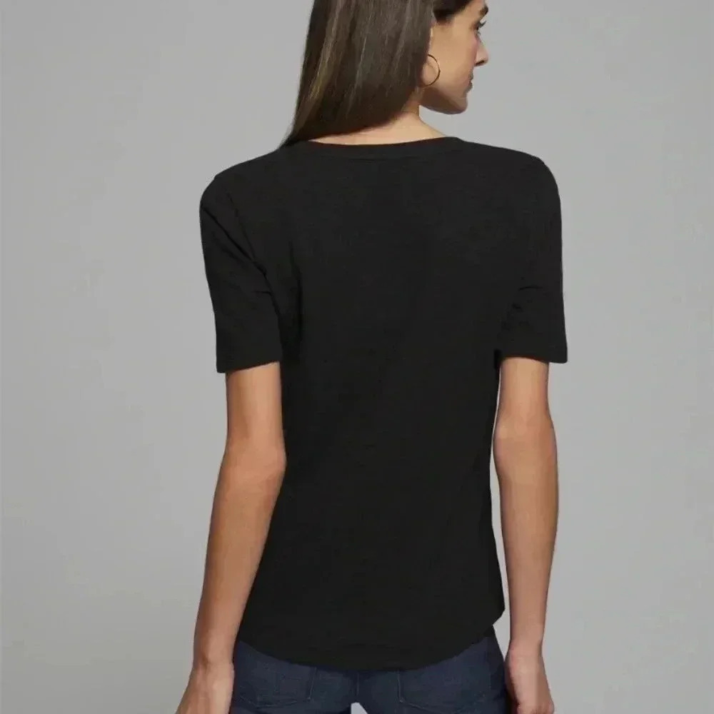 White House black market NWT striped v-neck foundation tee - Picture 8 of 9